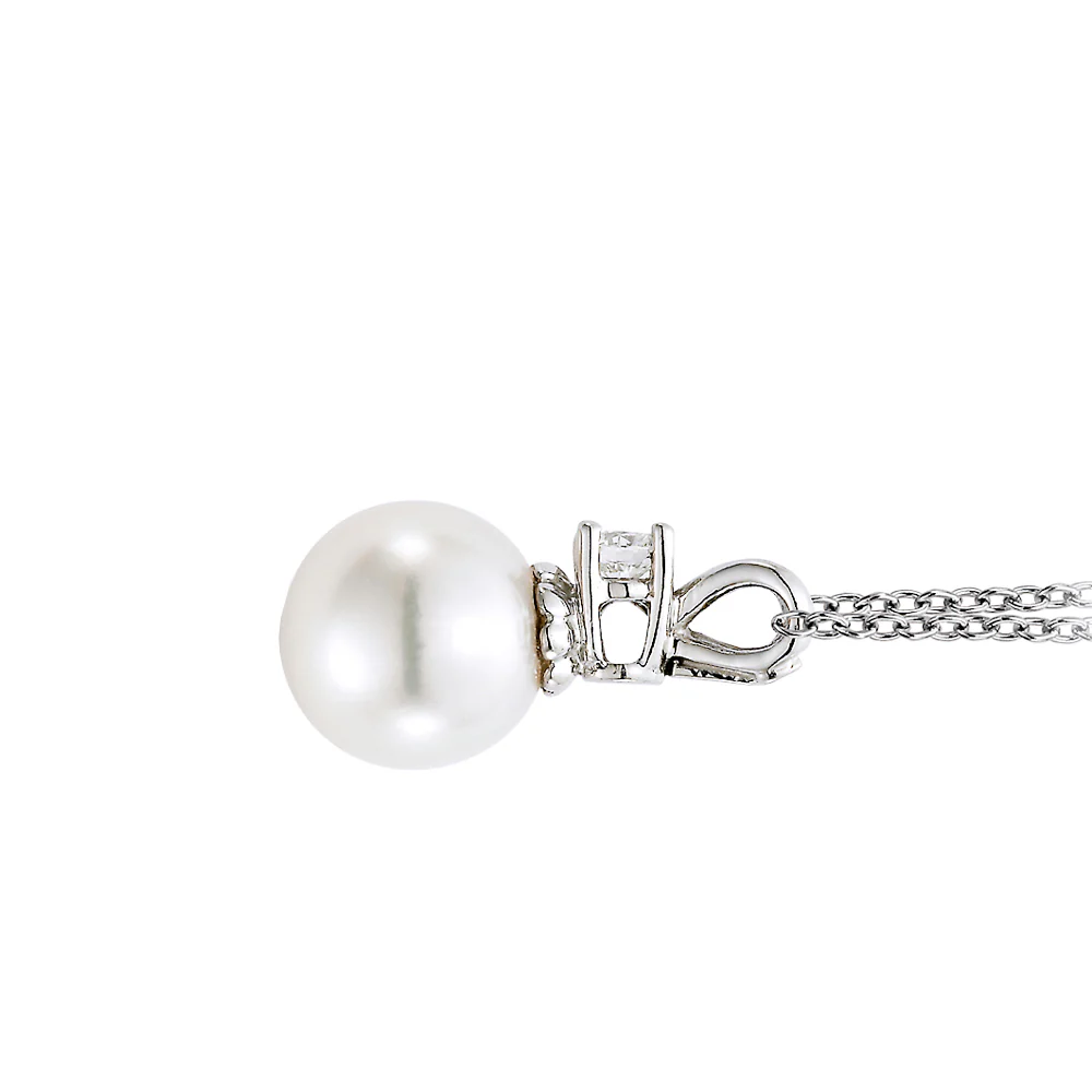 Mastoloni 18K Akoya Pearl and Diamond Pendant - Image 2