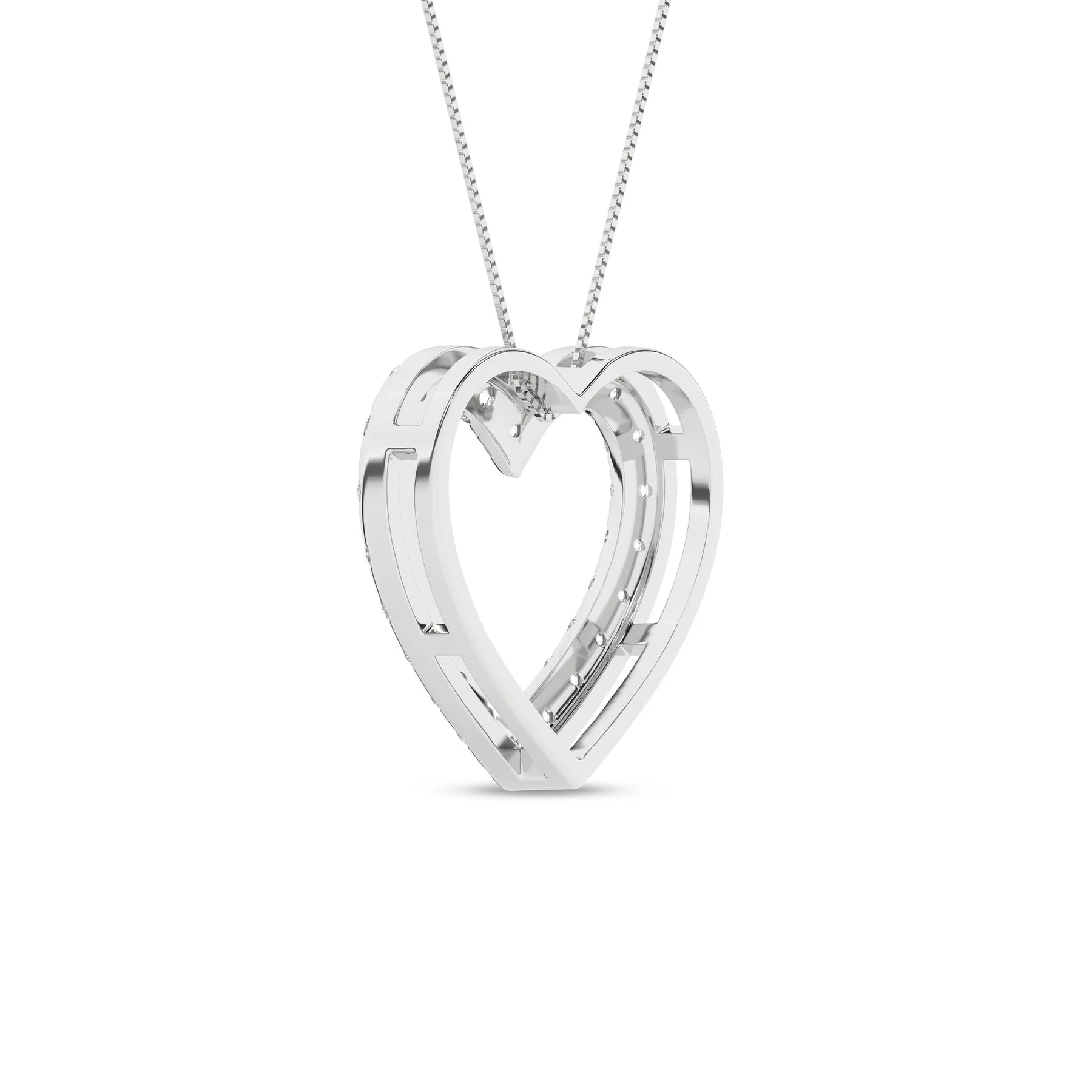 Rêvelation 14K 0.50 CTW Lab Grown Diamond Heart Pendant - Image 3