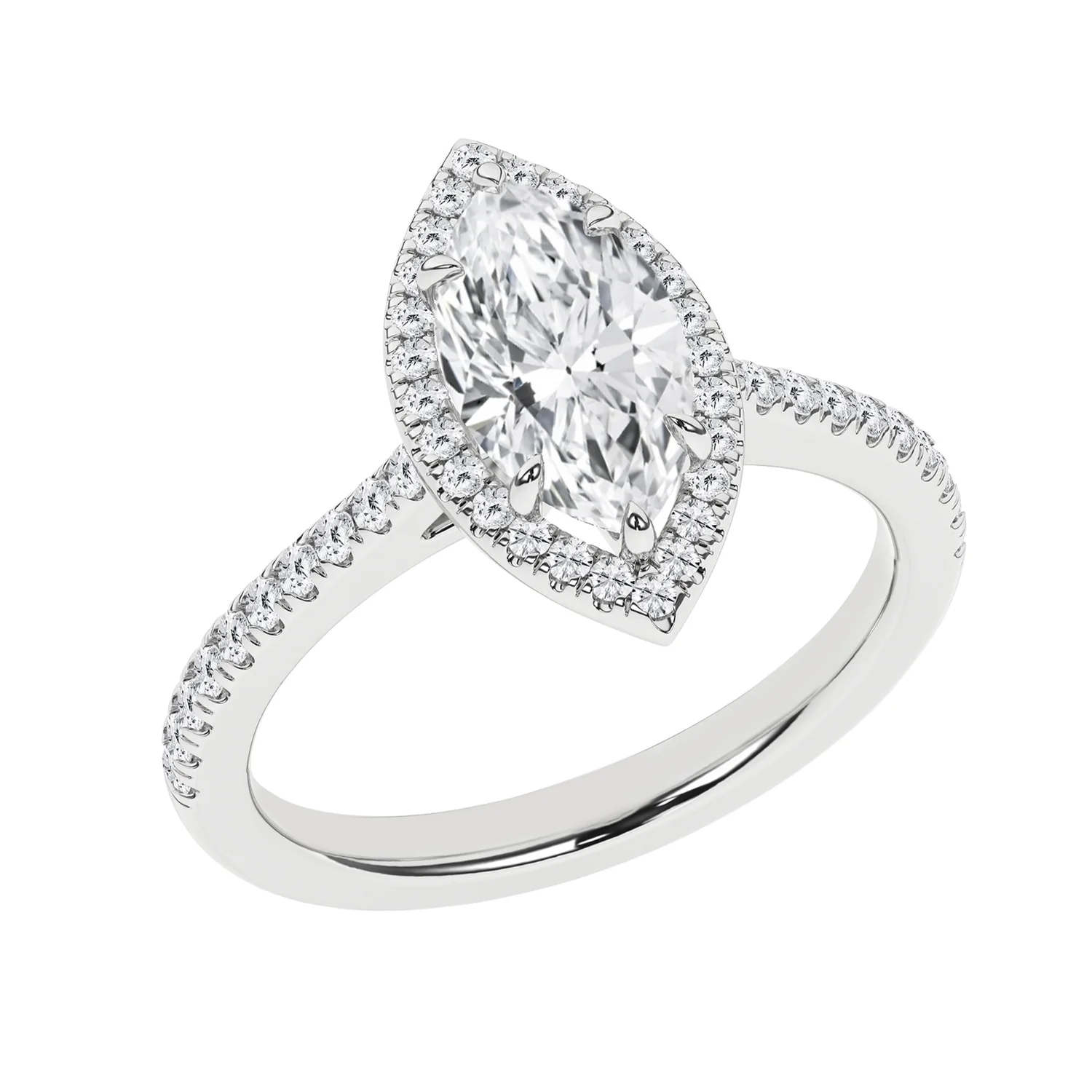 Rêvelation 14K 1.84 CTW Lab Grown Diamond Halo Engagement Ring - Image 2