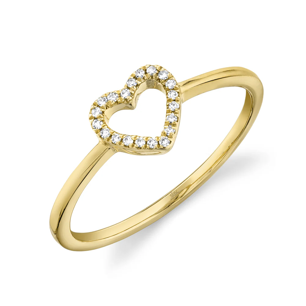 Shy Creation 14K Diamond Heart Ring