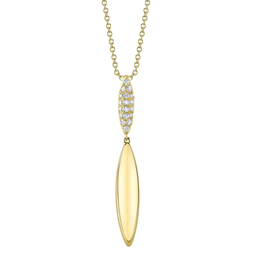 Shy Creation 14K Diamond Necklace