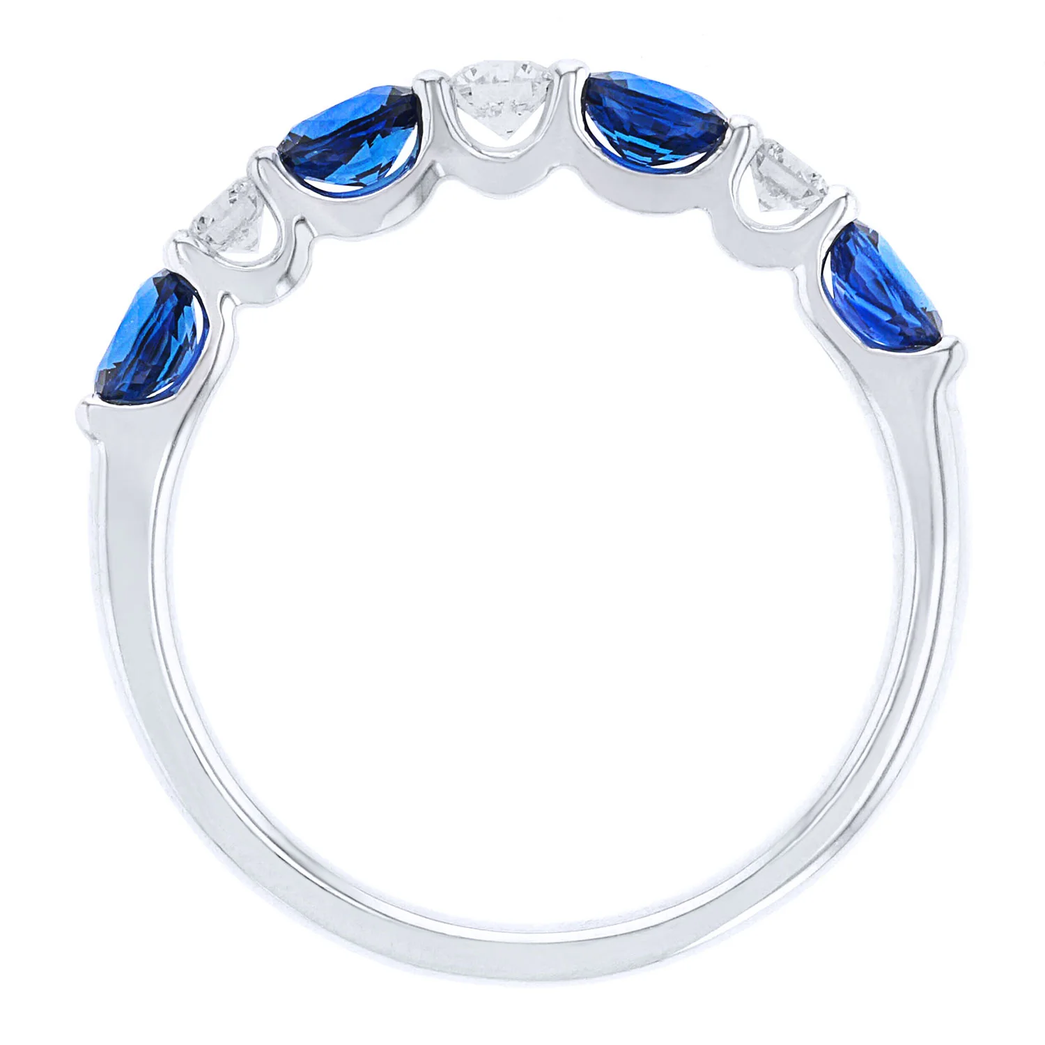 Spark Creations 18K Blue Sapphire and Diamond Ring - Image 3