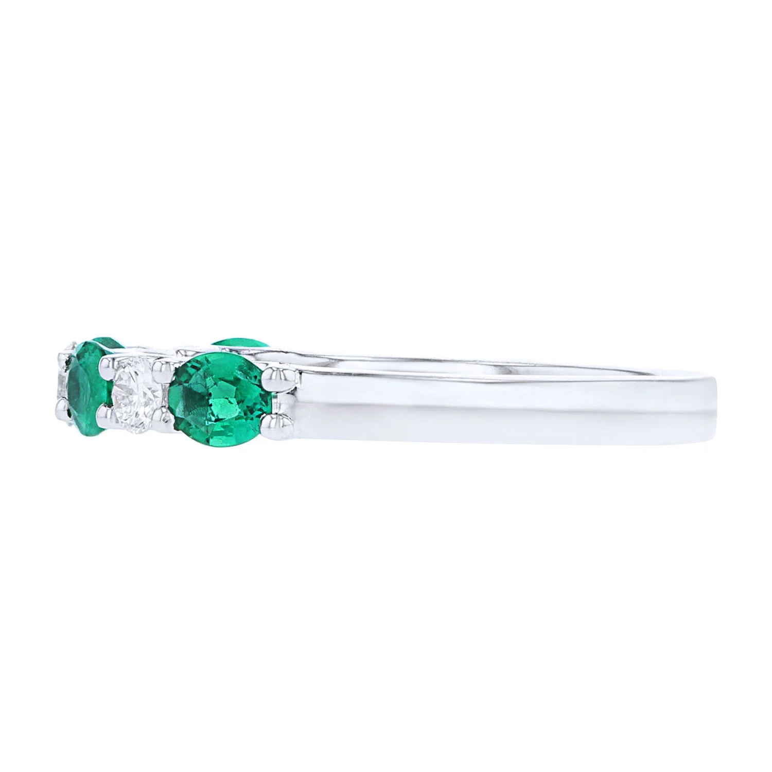 Spark Creations 18K Emerald and Diamond Ring - Image 2