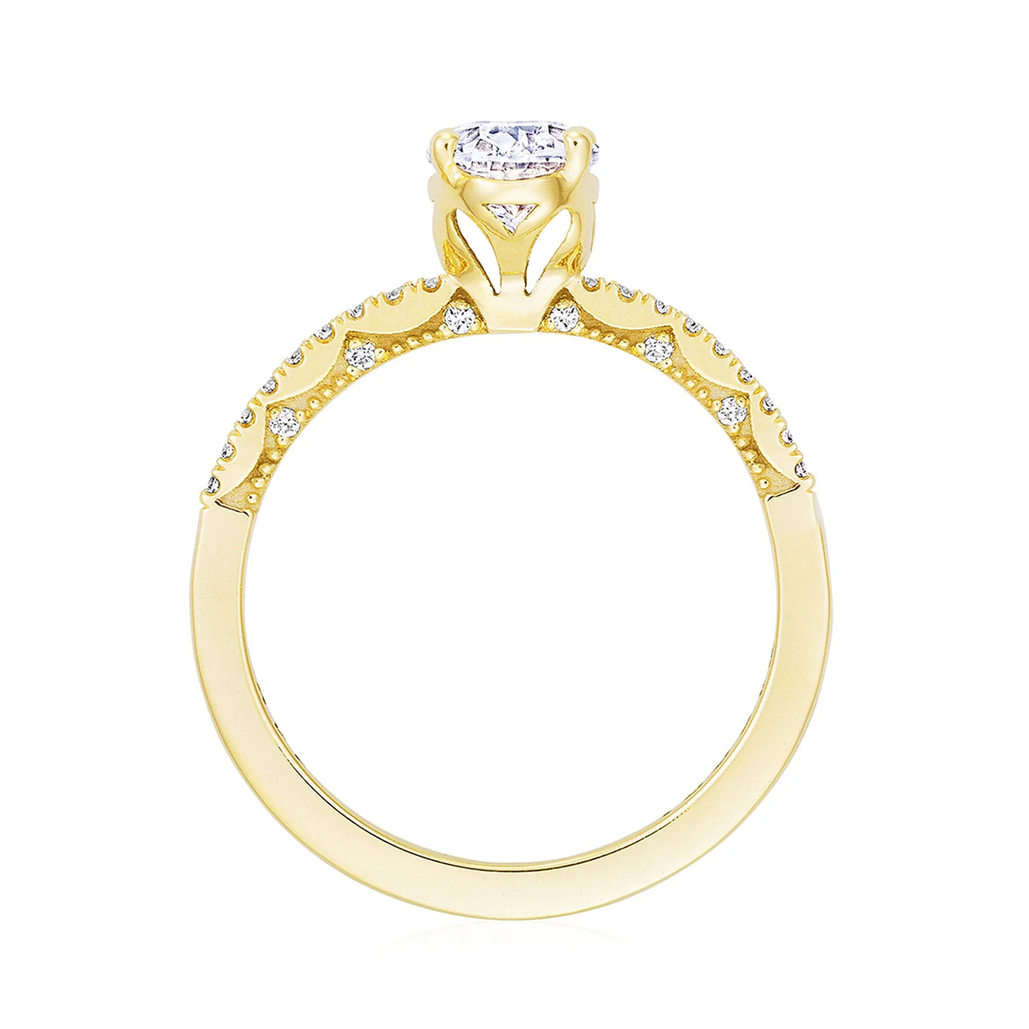 TACORI 14K Coastal Crescent Diamond Engagement Ring - Image 3