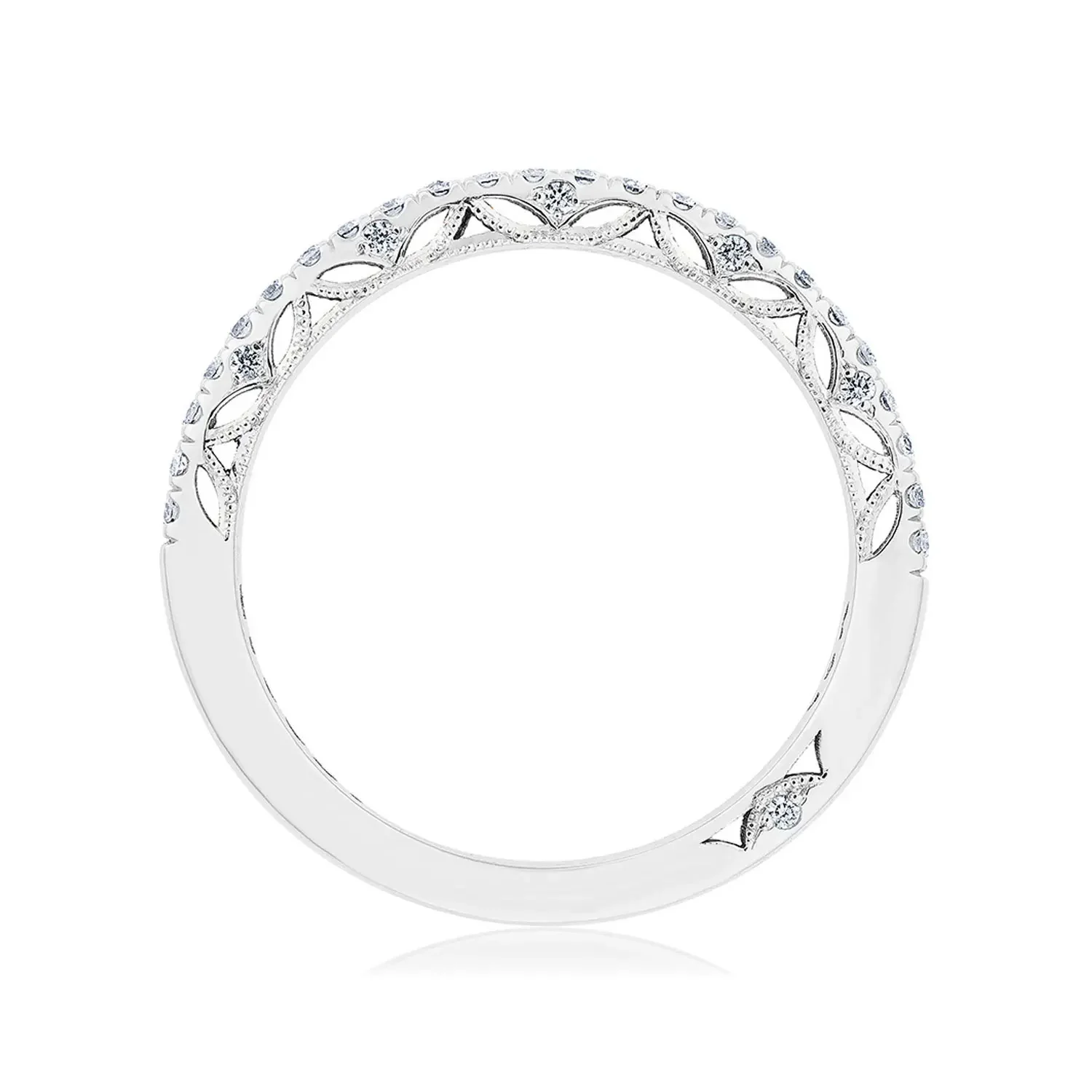 TACORI 18K Dantela Diamond Pavé Wedding Band - Image 3
