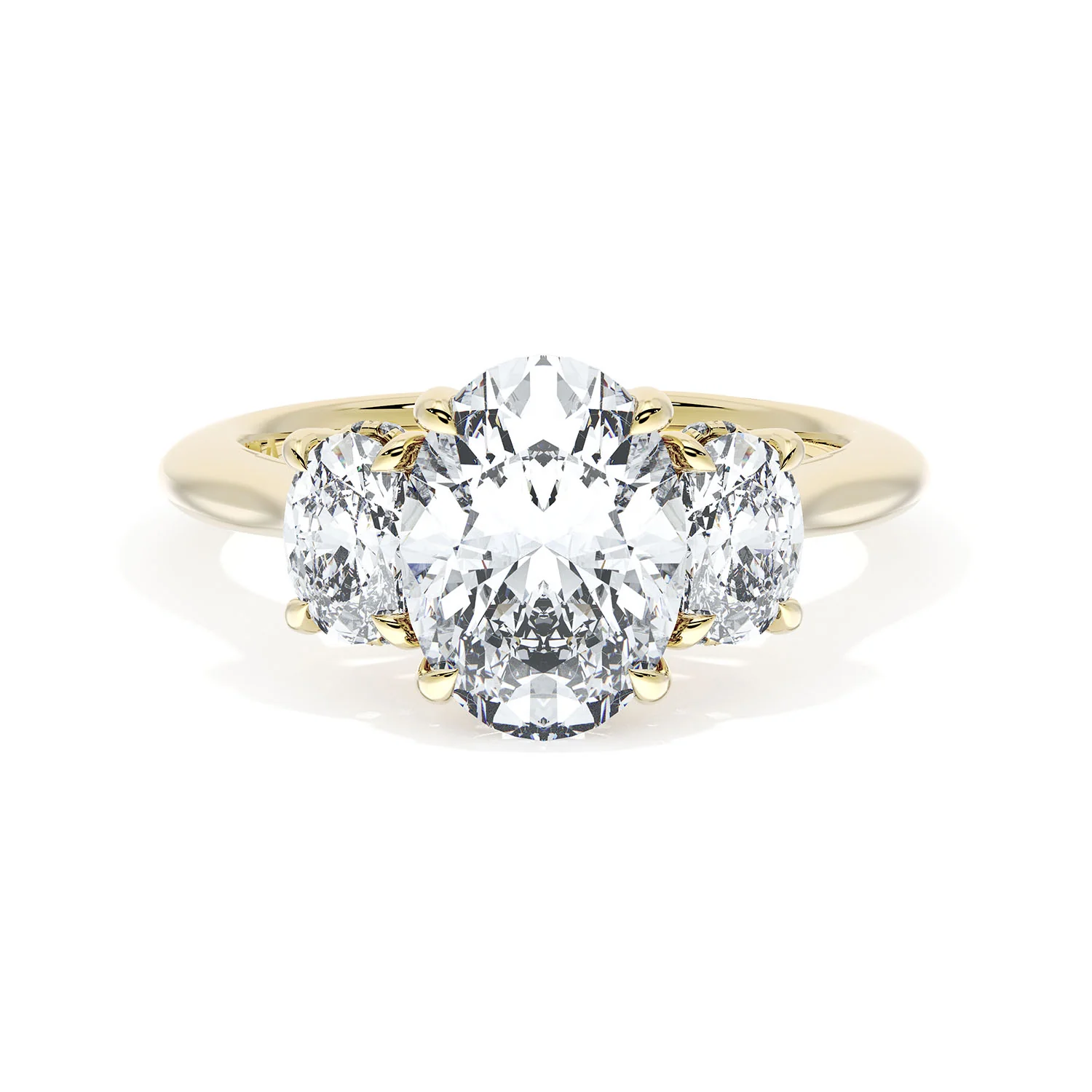 TACORI 18K Founders Diamond Three Stone Ring