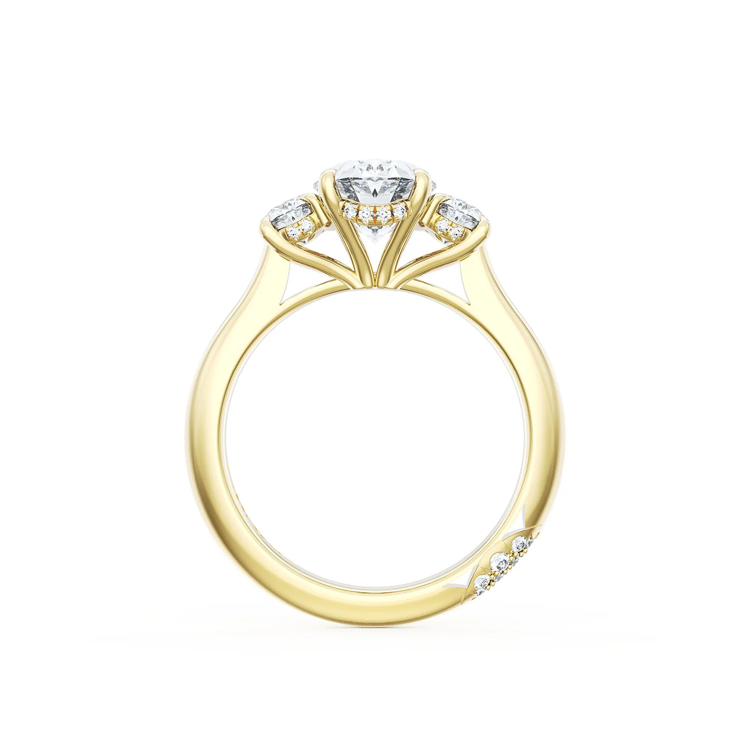 TACORI 18K Founders Diamond Three Stone Ring - Image 3