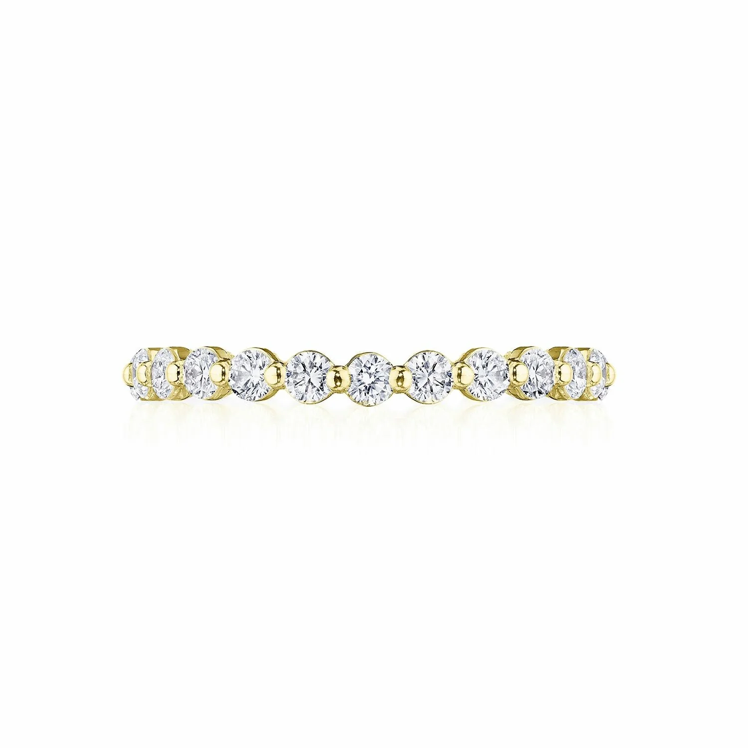 TACORI 18K Sculpted Crescent Diamond Wedding Band