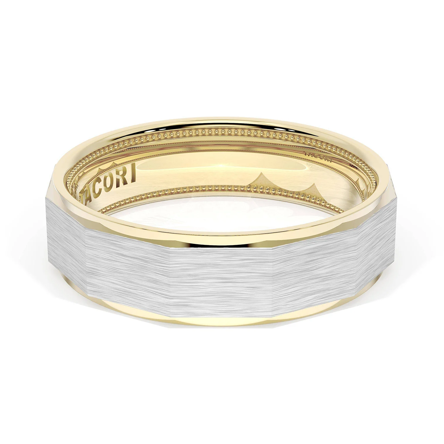 TACORI 18K Two-Tone Wedding Band