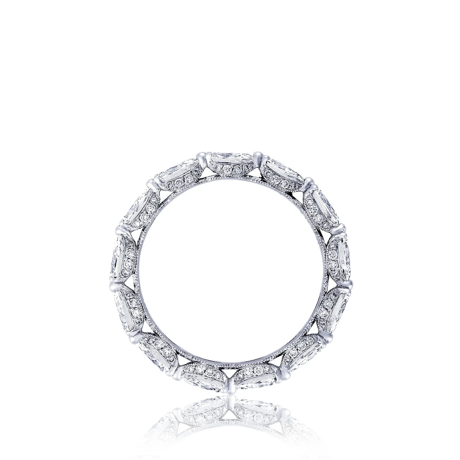 TACORI 18K Classic Crescent RoyalT Pear Eternity Band - Image 3