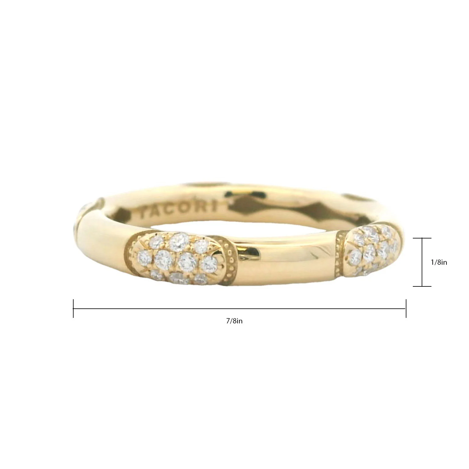 TACORI 18K Crescent Eclipse 360° Foundation Diamond Ring - Image 2