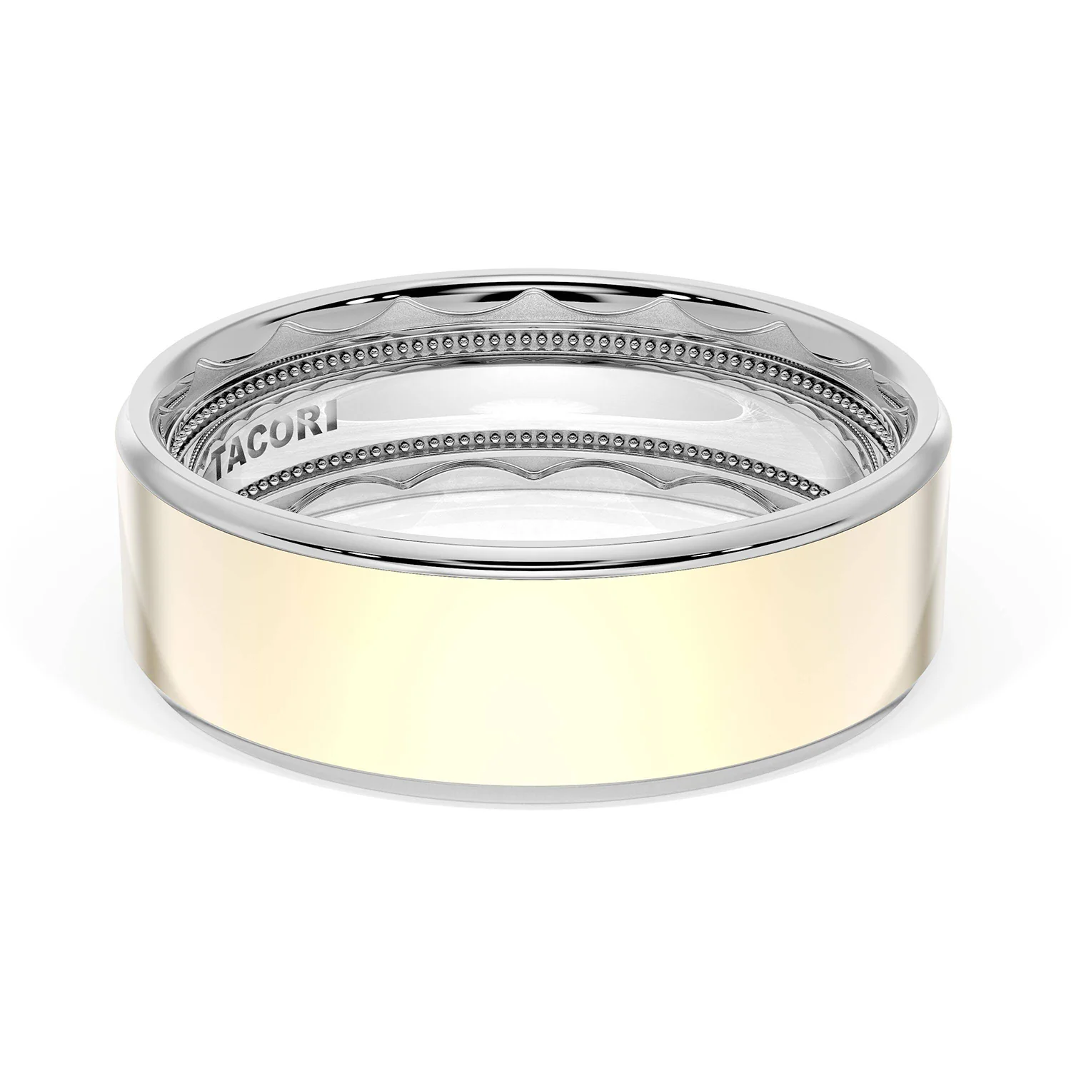TACORI Platinum and 18K Wedding Band