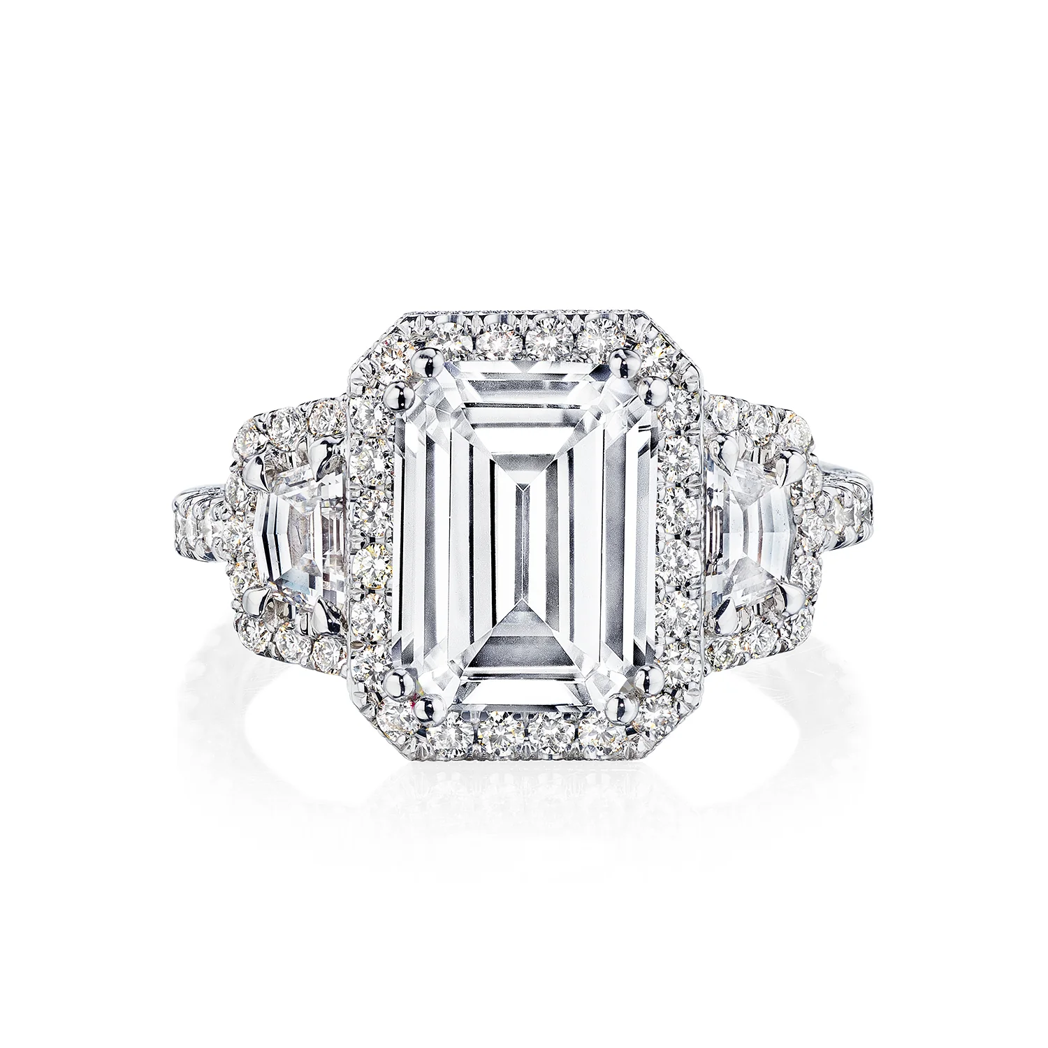 TACORI Platinum Petite Crescent RoyalT Diamond Engagement Ring