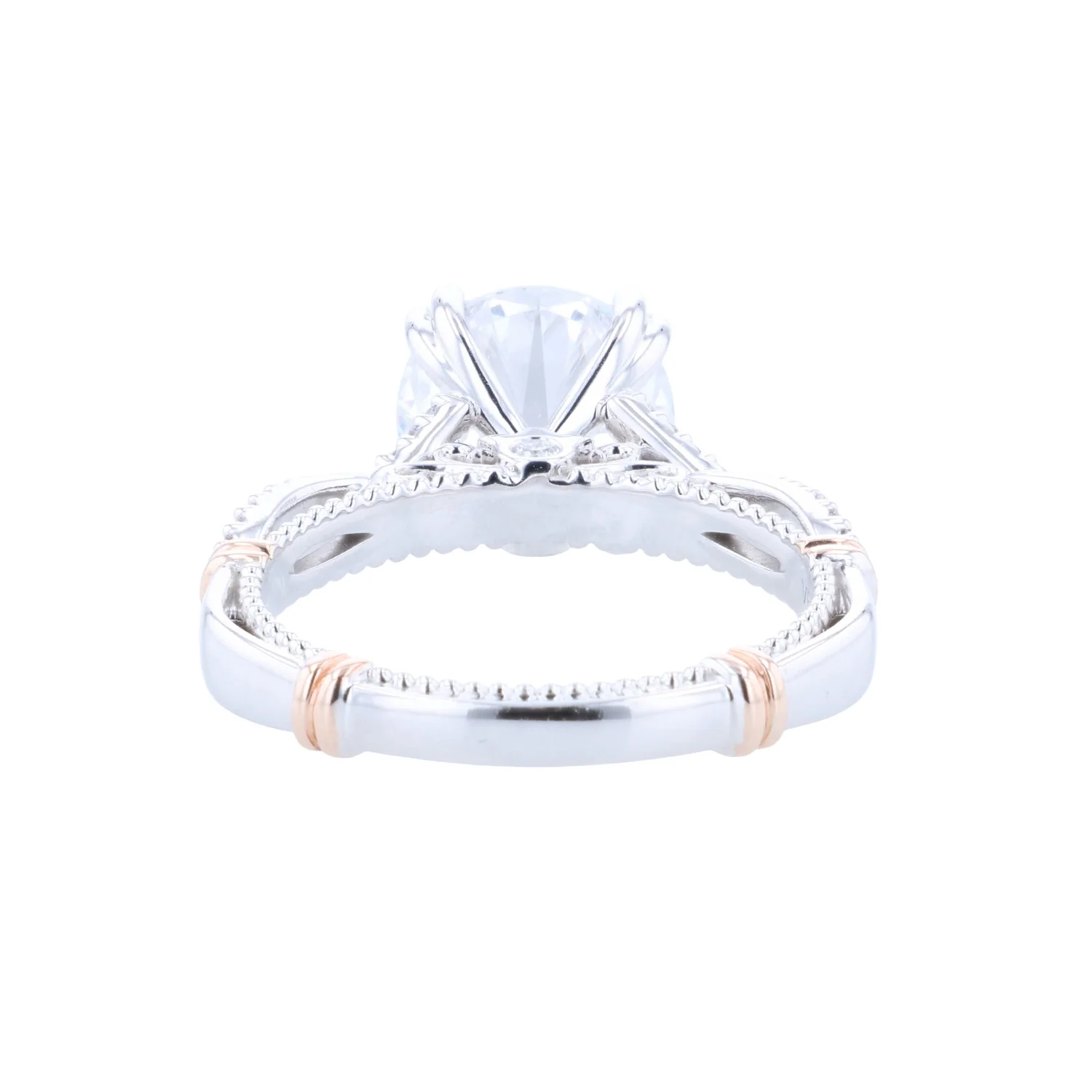 Verragio 14K Two-Tone 9MM Diamond Twist Engagement Ring - Image 3