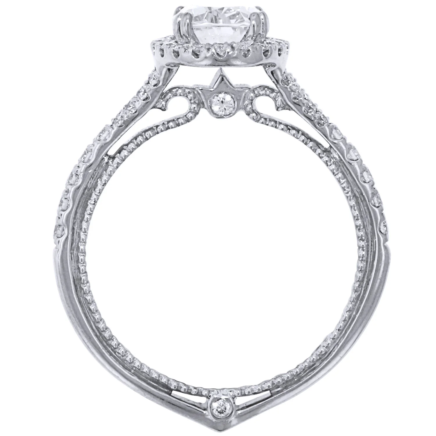 Verragio 18K Couture Diamond Halo Engagement Ring ENG-0424OV - Image 3